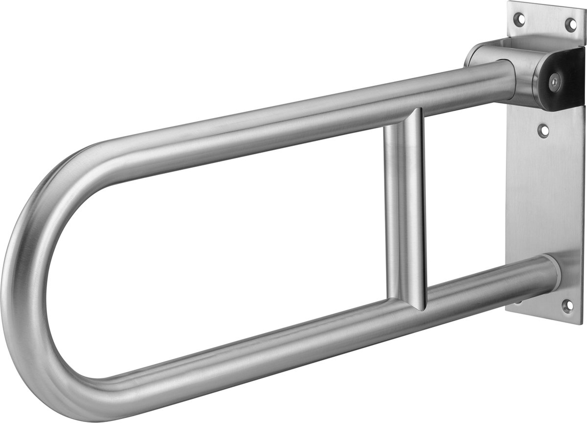 Toiletbeugel RVS opklapbaar 60 cm, wandbeugel, toiletsteun - Luxe geborstelde afwerking