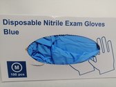 Nitril Handschoenen - Blauw - Ongepoederd - Sterk -  100 Stuks - Maat XL - Voordeel Set 5 x 100 Stuks