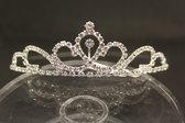 Mooie tiara, kroon, bruid, prinses, haaraccessoire, luxe diadeem, Haarpin, bloemen, haarpin, strass, koningin, maangodin, godin