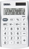 DESQ® | Calculatrice mobile | 12 chiffres | Blanc | New Generation