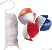 Professionele Jongleerballen Set 3 stuks Hoge Kwaliteit - Jongleer Ballen Set - Juggling balls ESTARK - Circusballen - 3 x Jongleer Bal - Met Opbergzak - Jongleerballen