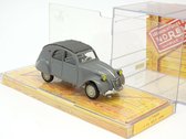 Citroën 2CV AZLM 1958 (Grijs) (8 cm) 1/43 Norev - Inclusief Showcase (Modelauto - Schaalmodel - Miniatuurauto)