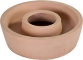 Lucy’s Living Luxe Bloempot ARMINA Terracotta - D26 H7 cm – hotel chique - binnen ––– accessoires – tuin – decoratie – bloemen – mat – glans – industrieel - droogbloemen