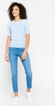 LOLALIZA Top met lurex - Blauw - Maat L