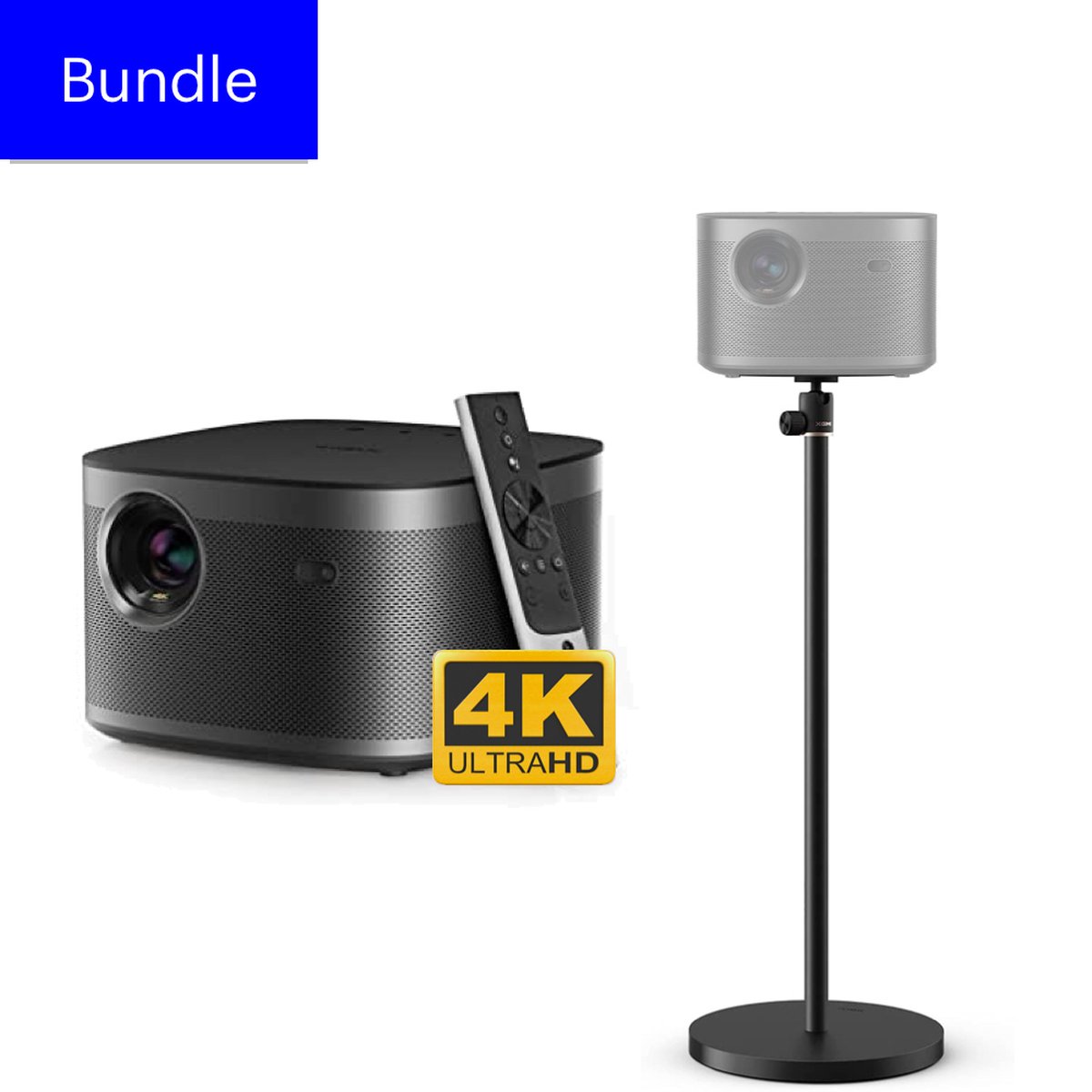 XGIMI HORIZON Pro - 4K Beamer Bundle - Thuisbioscoop - met Harman Kardon speaker - X Floor Stand - Smart Beamer - Android TV - Google - Netflix Youtube Spotify
