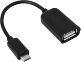 OTG USB adapter - Male USB C naar Female USB A - Voor Android-telefoons en -tablets - Zwart