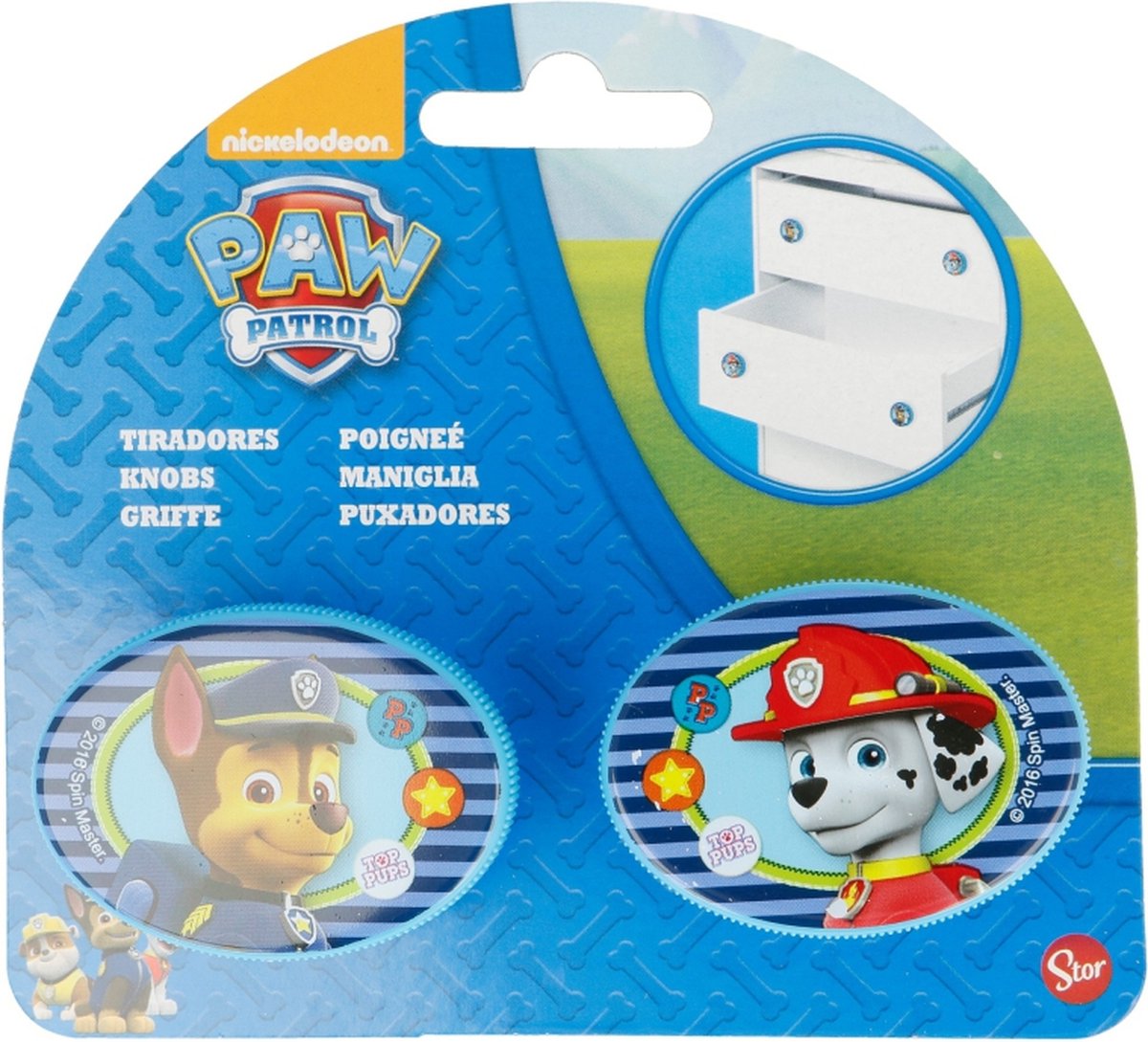 PAW Patrol deurknoppen blauw - PAW Patrol deurknop - Ladeknop - kastknop - 2 deurknoppen PAW Patrol