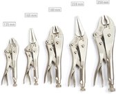 Tangenset - 5-Delige Tangenset - Gereedschap - Doe-Het-Zelf - Geschikt Voor Elke Kus - Compact Formaat - Zilver