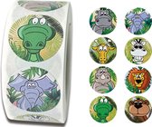 stickers - dierenstickers - beloningsstickers - 500 stickers op rol - stickers voor kinderen - Blijderij