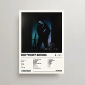 Post Malone Poster - Hollywood's Bleeding Album Cover Poster - Post Malone LP - A3 - Post Malone Merch - Muziek