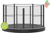 Akrobat Trampoline Veiligheidsnet - Geschikt voor Primus en Orbit - 305 cm - Rond - Set Volledig - Zwart