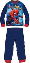 Spiderman pyjama maat 110 - donkerblauw - Spider-Man pyama 100% katoen