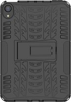 Sterke Armor Bescherm-Cover Hoes Map voor iPad Mini 6 - Zwart