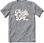 Pride Day | Pride T-Shirt | Grappig LHBTIQ+ / LGBTQ / Gay / Homo / Lesbi Cadeau Shirt | Dames - Heren - Unisex | Tshirt Kleding Kado | - Donker Grijs - Gemaleerd - 3XL