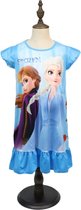 Frozen & Elsa jurk - blauw - 3/4 jaar