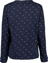 Blue Seven dames sweater 143039 donkerblauw print - 44