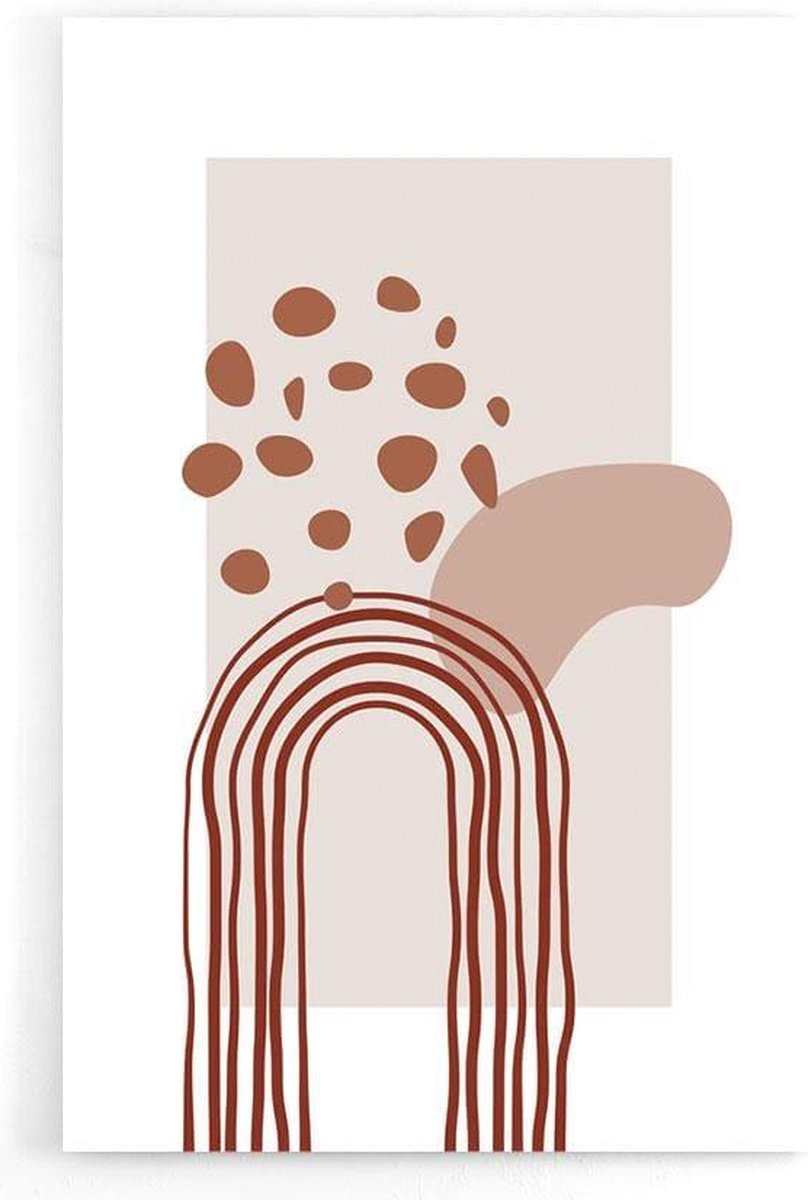 Walljar - Abstract Arch Shape - Muurdecoratie - Poster
