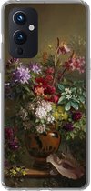 Geschikt voor OnePlus 9 hoesje - Stilleven met bloemen in een Griekse vaas - Oude meesters - Kunst - Siliconen Telefoonhoesje