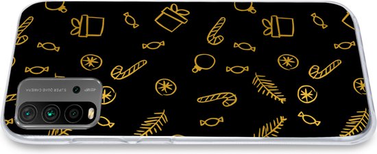 Coque de téléphone compatible avec Xiaomi compatible avec Redmi 9T - Noël - Cadeau - Snoep - Coque de téléphone en Siliconen Coque de téléphone