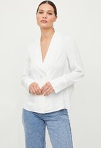 Vila Blouse Vidililah L/s Shirt 14075686 Cloud Dancer Dames Maat - W40