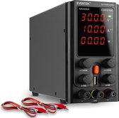 Laboratoriumvoeding | Instelbaar Dc-Voeding | 0-30V | Instelknoppen | Led-Indicator | Temperatuurs-Aanpassingfunctie | Regelbaar | Usb-Interface | Alligatorkabel | Testleidingen |