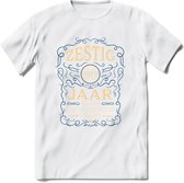 60 Jaar Legendarisch Gerijpt T-Shirt | Royal Blue - Ivoor | Grappig Verjaardag en Feest Cadeau Shirt | Dames - Heren - Unisex | Tshirt Kleding Kado | - Wit - XXL