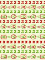 Decopatch papier Kerstpatroon rendier in fotolijstje