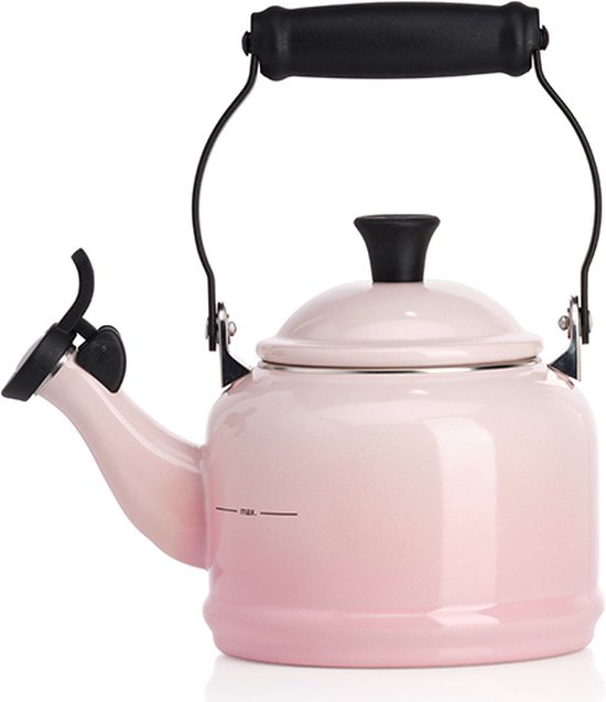 Le Creuset Fluitketel "Demi" Shell Pink 1,1l