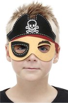 Smiffys - Pirate Felt Masker Kinderen - Multicolours