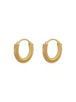 Wire hoop earrings gold
