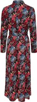 Jacqueline de Yong Jurk Jdysindet  L/s Midi Shirt Dress Wvn 15244173 Black/wild Flower Dames Maat - 42