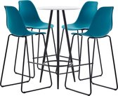 Decoways - 5-delige Barset kunststof turquoise