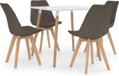 Decoways - 5-delige Eethoek taupe