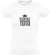 King Toto | Dames T-shirt | Wit | Sport | Casino | Gokken | Weddenschap | Wedstrijd