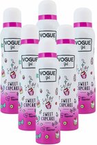 Vogue Girl Anti Transpirant Sweet Cupcake - 6x 150 ml - Voordeelverpakking