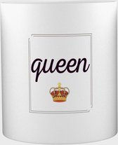 Akyol - Queen Mok met opdruk - kroon - koningin - prinses - 350 ML inhoud