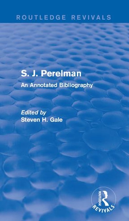 Routledge Revivals - S. J. Perelman - cover