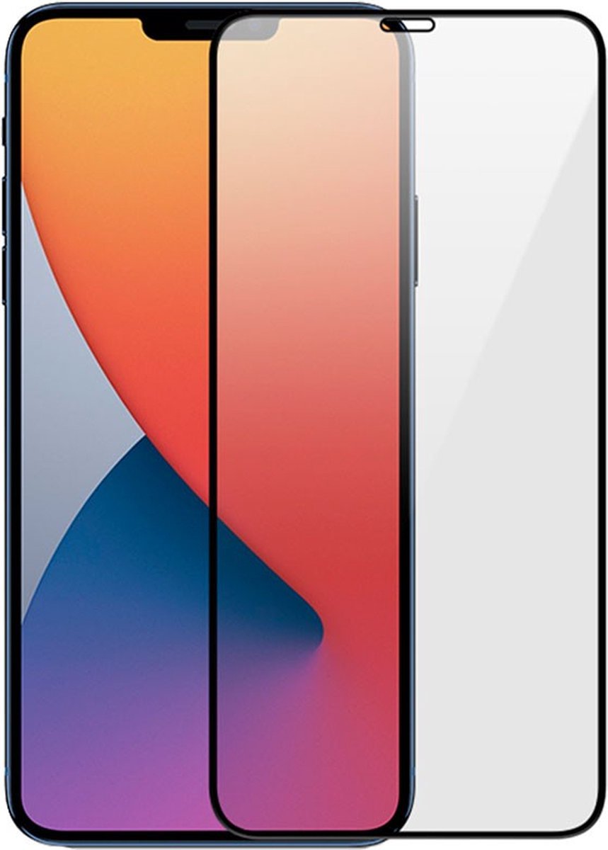 LuxeBass Full screenprotector geschikt voor iPhone 12 Pro - glas scherm - bescherming