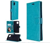 LuxeBass Hoesje geschikt voor RealMe C11 Boekhoesje Turquoise - telefoonhoes - gsm hoes - telefoonhoesjes