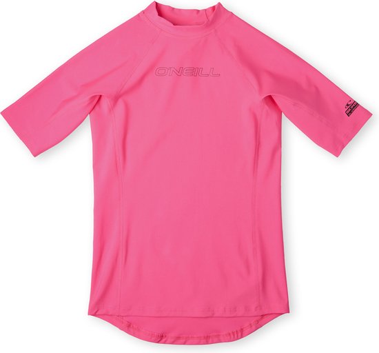 O'Neill - UV Zwemshirt voor meisjes - O'Neill Shortsleeve Skin - Rosa Shocking - maat 4 (118-126CM)