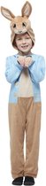 Smiffys Kinder Kostuum -Kids tm 9 jaar- Peter Rabbit Classic Bruin/Blauw