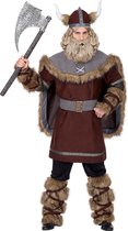Widmann - Piraat & Viking Kostuum - Onverwoestbare Woeste Viking Noorwegen - Man - Bruin - Small - Carnavalskleding - Verkleedkleding