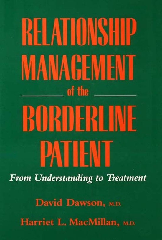 Relationship Management Of The Borderline Patient - cover