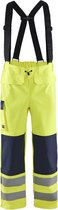 Blaklader Vlamvertragende regenbroek LEVEL 2 1313-2022 - High Vis Geel/Marineblauw - S