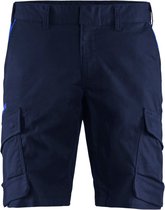 Blaklader Industrie short met stretch 1446-1832 - Marineblauw/Korenblauw - C44