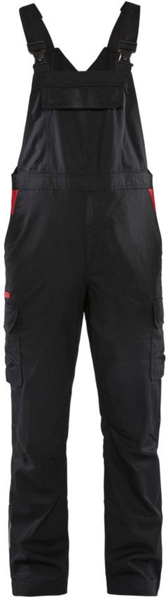 Blaklader Industrie bretelbroek 2644-1832 - Zwart/Rood - C56