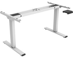 OrangeLabel Zit/Sta Economy frame wit. Voldoet aan NEN 527, hoogte instelbaar van 60 t/m 125 cm hoogte. Let op exclusief blad