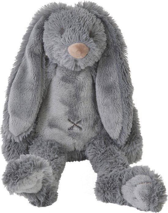 Happy Horse Geschenkverpakking Konijn Richie Donker Grijze Knuffel no. 1 - 28 cm / Knuffeldoekje van Happy Horse — afbeelding 2
