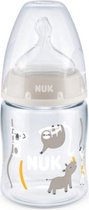NUK First Choice+ , ZOO, babyfles, 0-6 maanden, temperatuurcontrole, anti-kolic-ventiel, 150 ml, 150 ml
