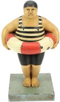 Fat Man met zwemband 12x10x21cm